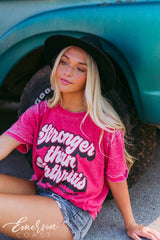 Alpha O Stronger Than Arthritis Acid Wash Tee