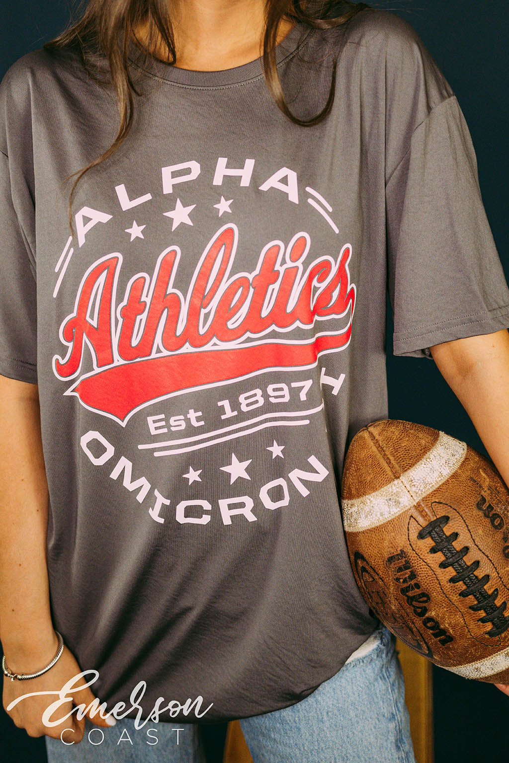 Alpha Omicron Pi Athletics Jersey Tee