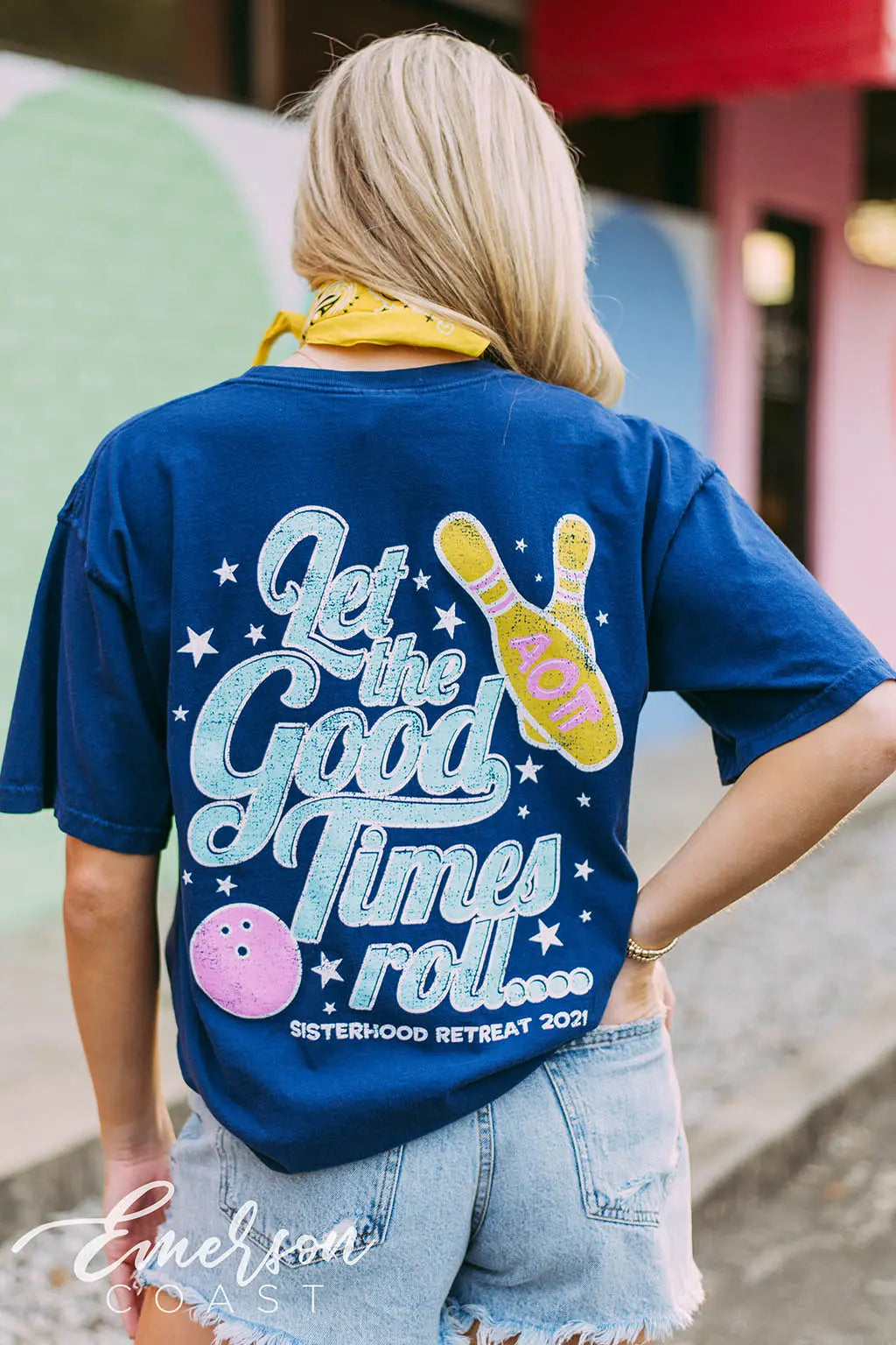 Alpha Omicron Pi Let The Good Times Roll Tee