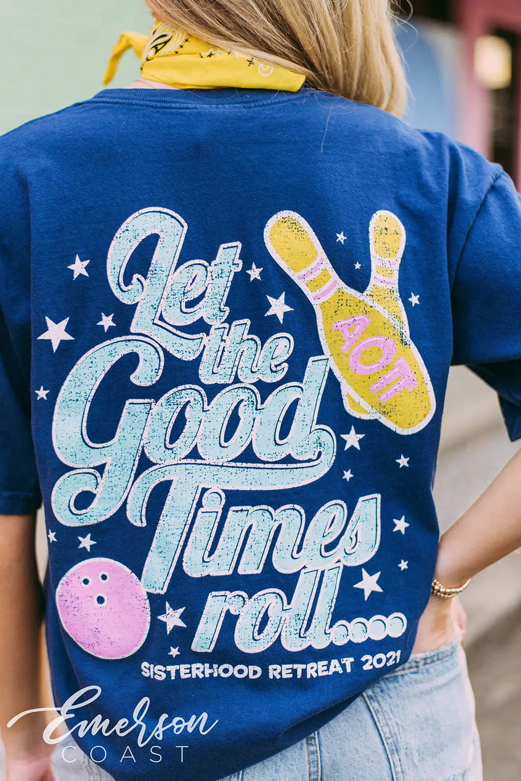 Alpha Omicron Pi Let The Good Times Roll Tee