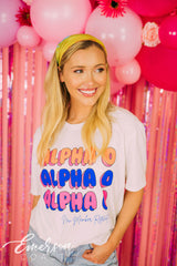 Alpha O Repeating New Member Retreat Tee