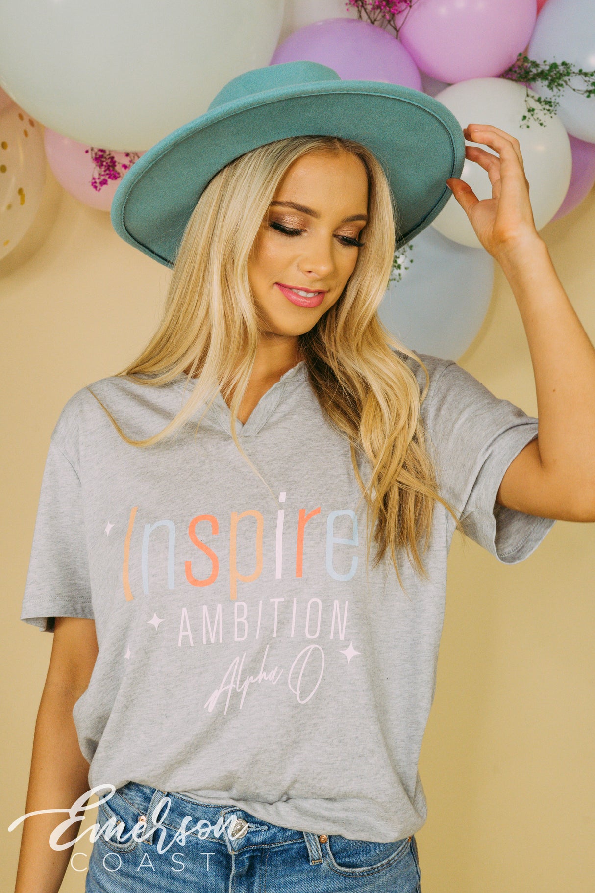Alpha O Inspire Ambition Notch Tee