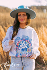 Alpha Omicron Pi Retro Floral Sweatshirt