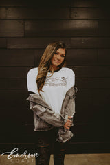 Alpha Omicron Pi Outdoors Ringer Tee