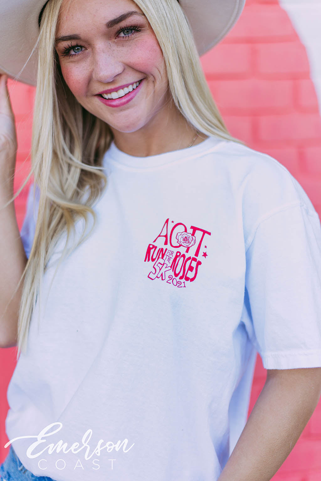 Alpha Omicron Pi Run for The Roses 5K Tee