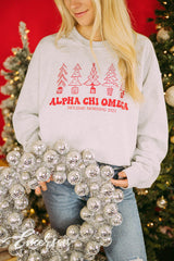 Alpha Chi Omega Holiday Morning Sweatshirt