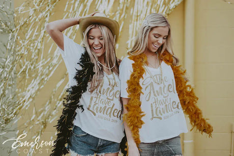 Alpha Omicron Pi Angels Bid Day V-Neck Tee