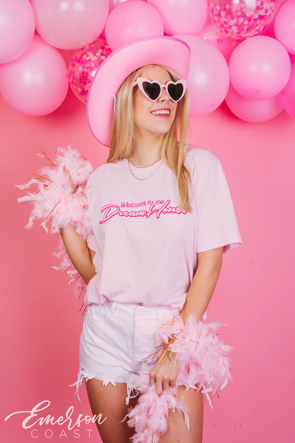 Alpha Omicron Pi Barbie Dream House Bid Day Tee