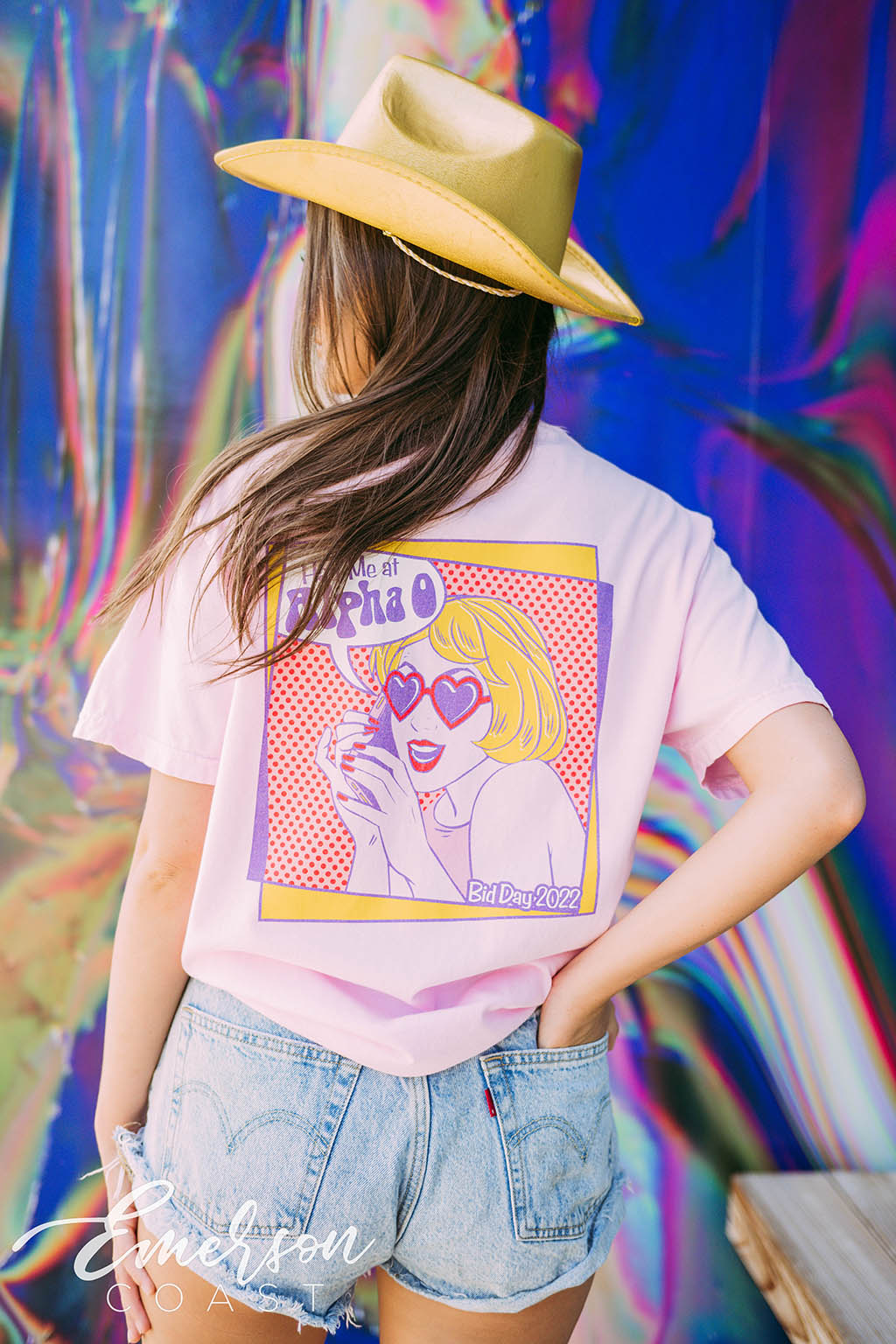 Alpha Omicron Pi Bid Day Comic Tee