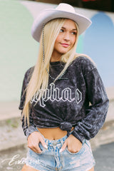 Alpha O Mineral Wash Long Sleeve Tee
