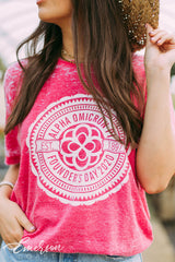 Alpha Omicron Pi Founders Day Mineral Wash T-shirt