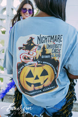 Alpha Omicron Pi Nightmare on University Circle Tee