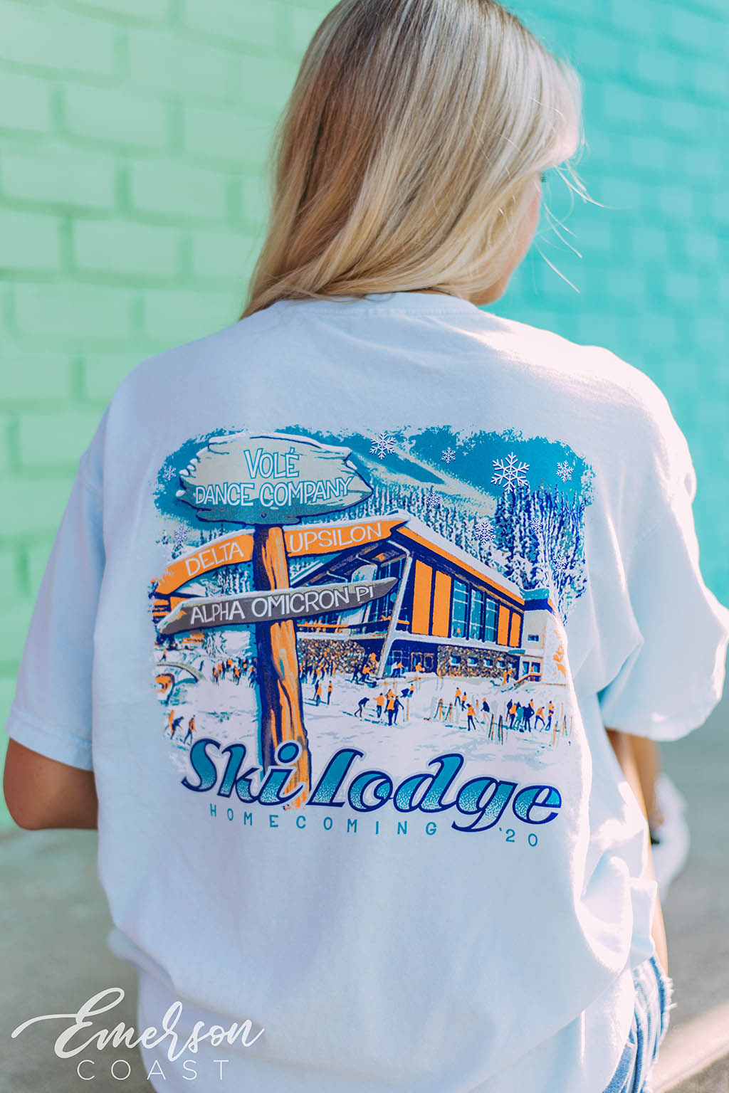 AOII Ski Lodge Homecoming Tee