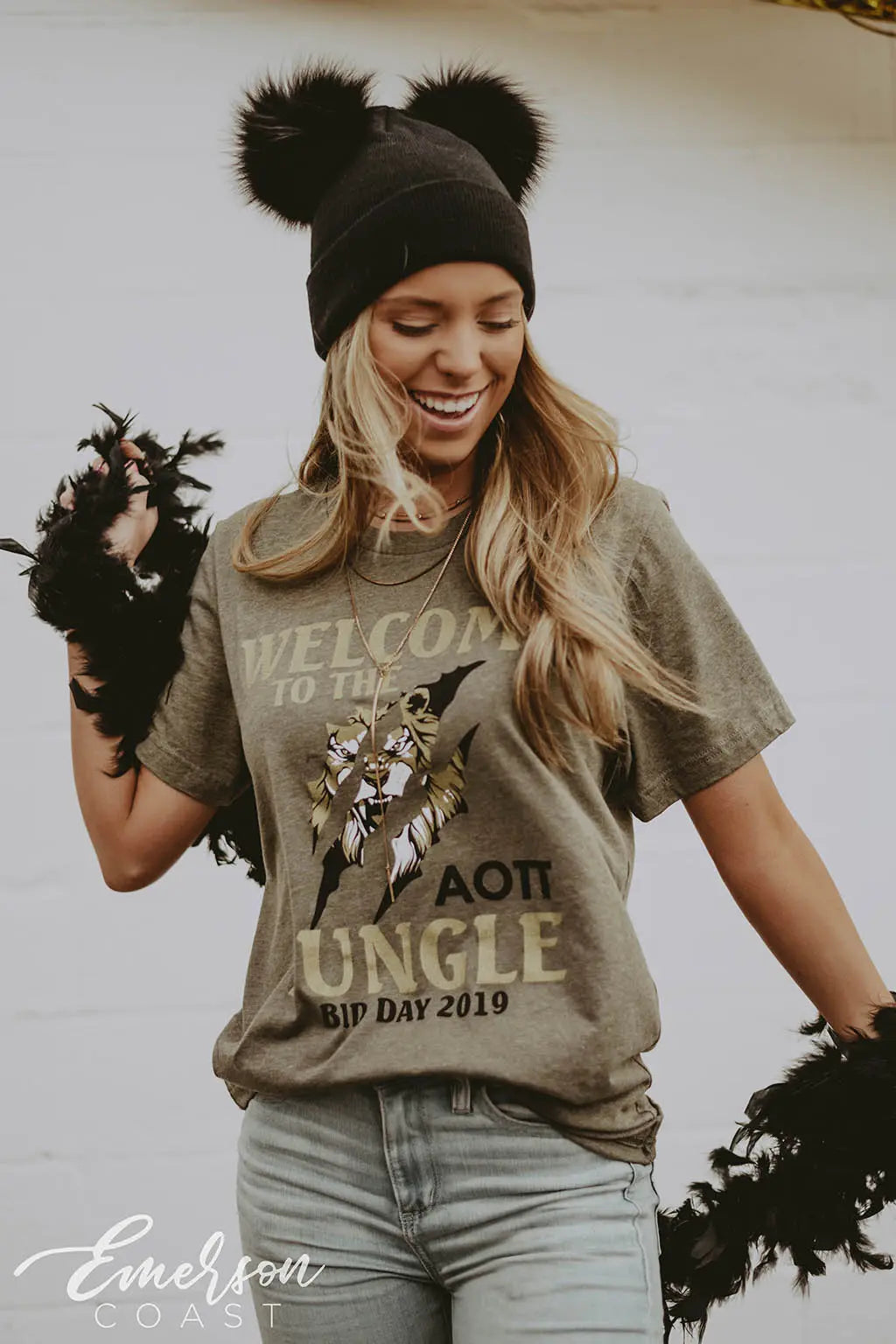 Alpha Omicron Pi Jungle Theme Bid Day Tee