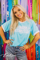 Alpha Omicron Pi Philanthropy Stronger Than Arthritis Blue Ringer