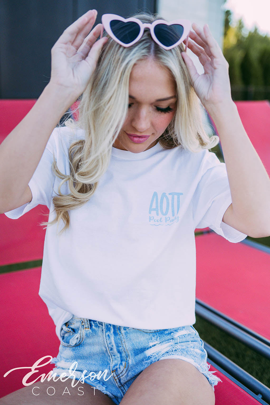 Alpha Omicron Pi Pool Party Tee