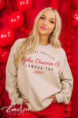 Alpha Omicron Pi PR Inspire Ambition Crewneck