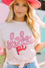 Alpha Omicron Pi Pink PR Tee