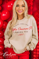 Alpha Omicron Pi PR Inspire Ambition Crewneck