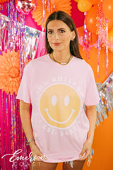 Alpha Omicron Pi PR Smiley Face Tee