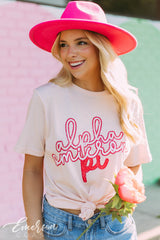 Alpha Omicron Pi Pink PR Tee