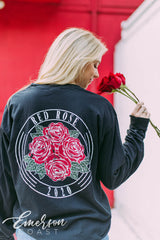 Alpha O Red Rose Formal Tee