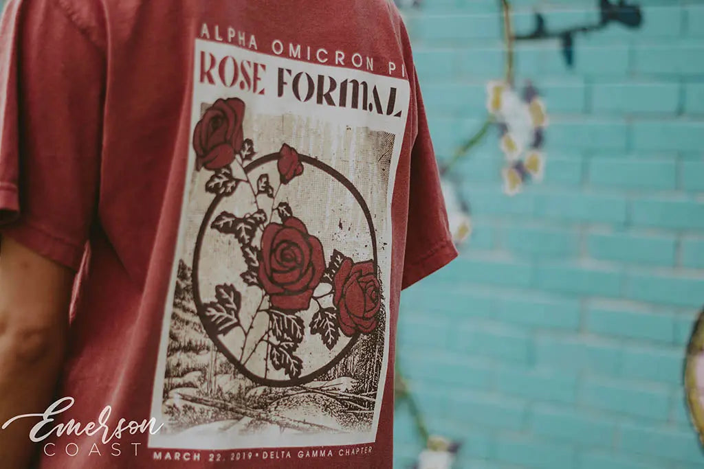 AOII Rose Formal T-shirt