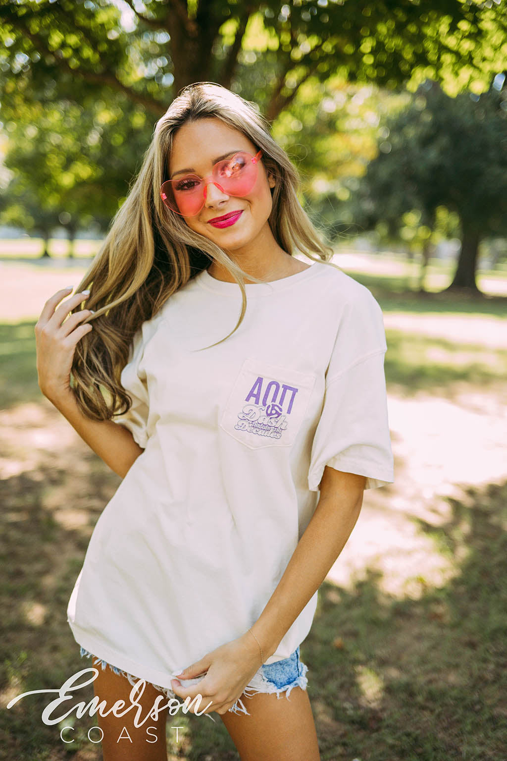 Alpha Omicron Pi Social Dash Through The Decades Tee