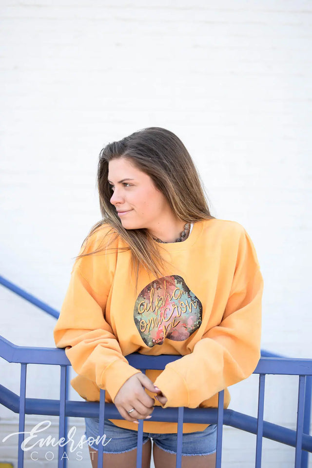 AOII Paint Splatter Sweatshirt