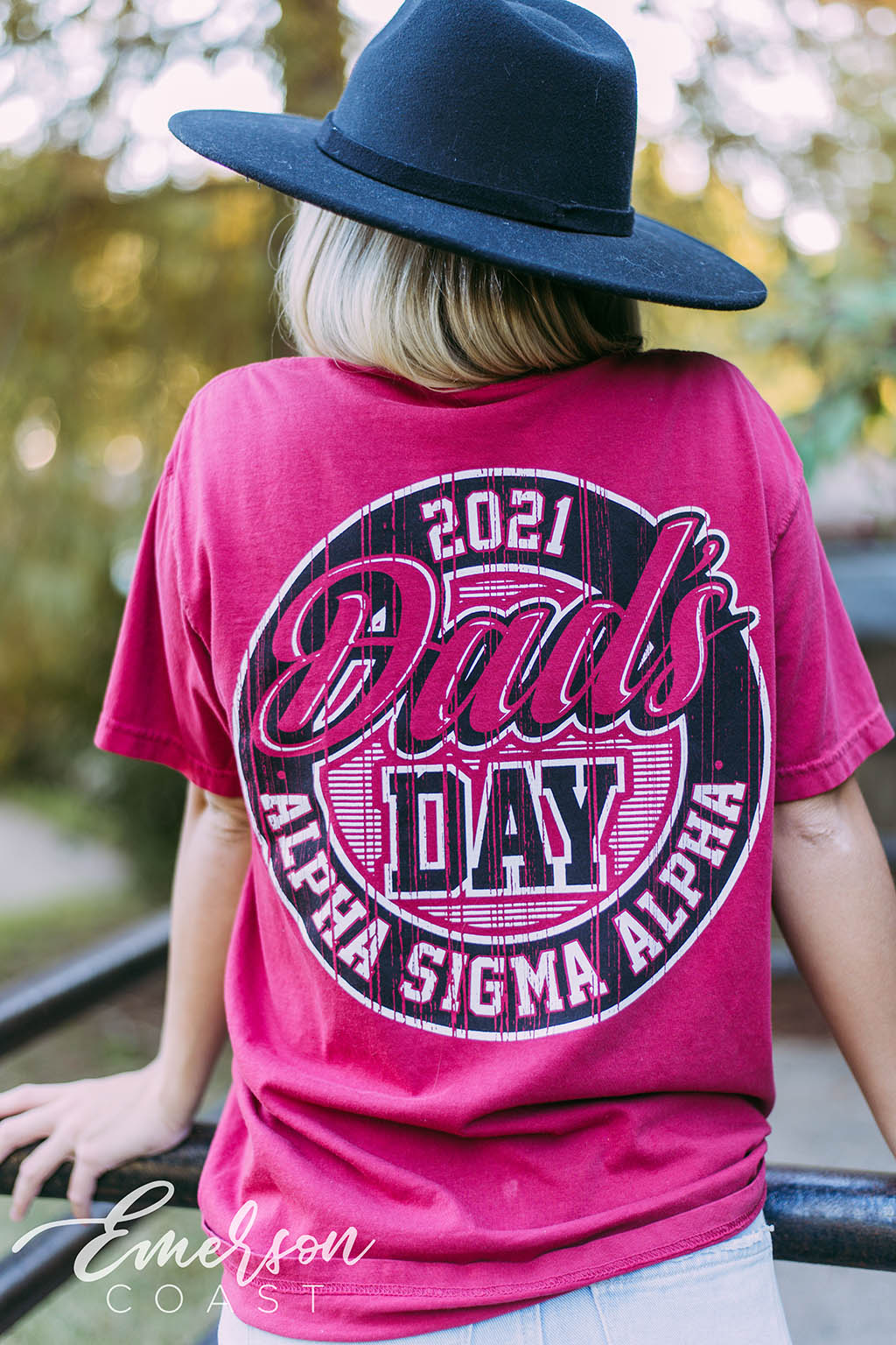 Alpha Sigma Alpha Dads Day Red Tshirt