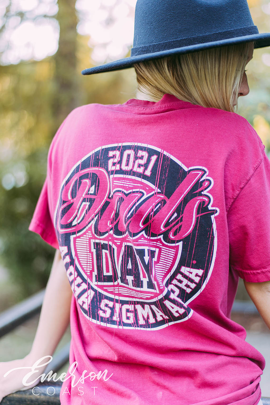 Alpha Sigma Alpha Dads Day Red Tshirt