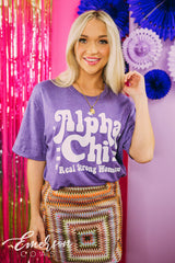Alpha Chi Philanthropy Real Strong Women Tee