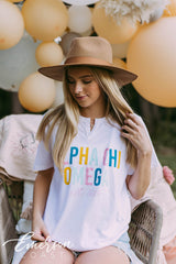 Alpha Chi Omega Colorful Recruitment Tee