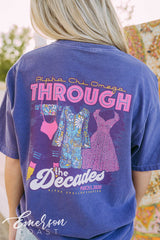 Alpha Chi Omega Social Through The Decades Tee