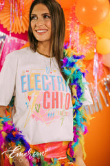 Chi Omega Bid Day Electric Colorful Tee