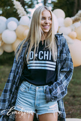 Chi Omega Black Notch Tee