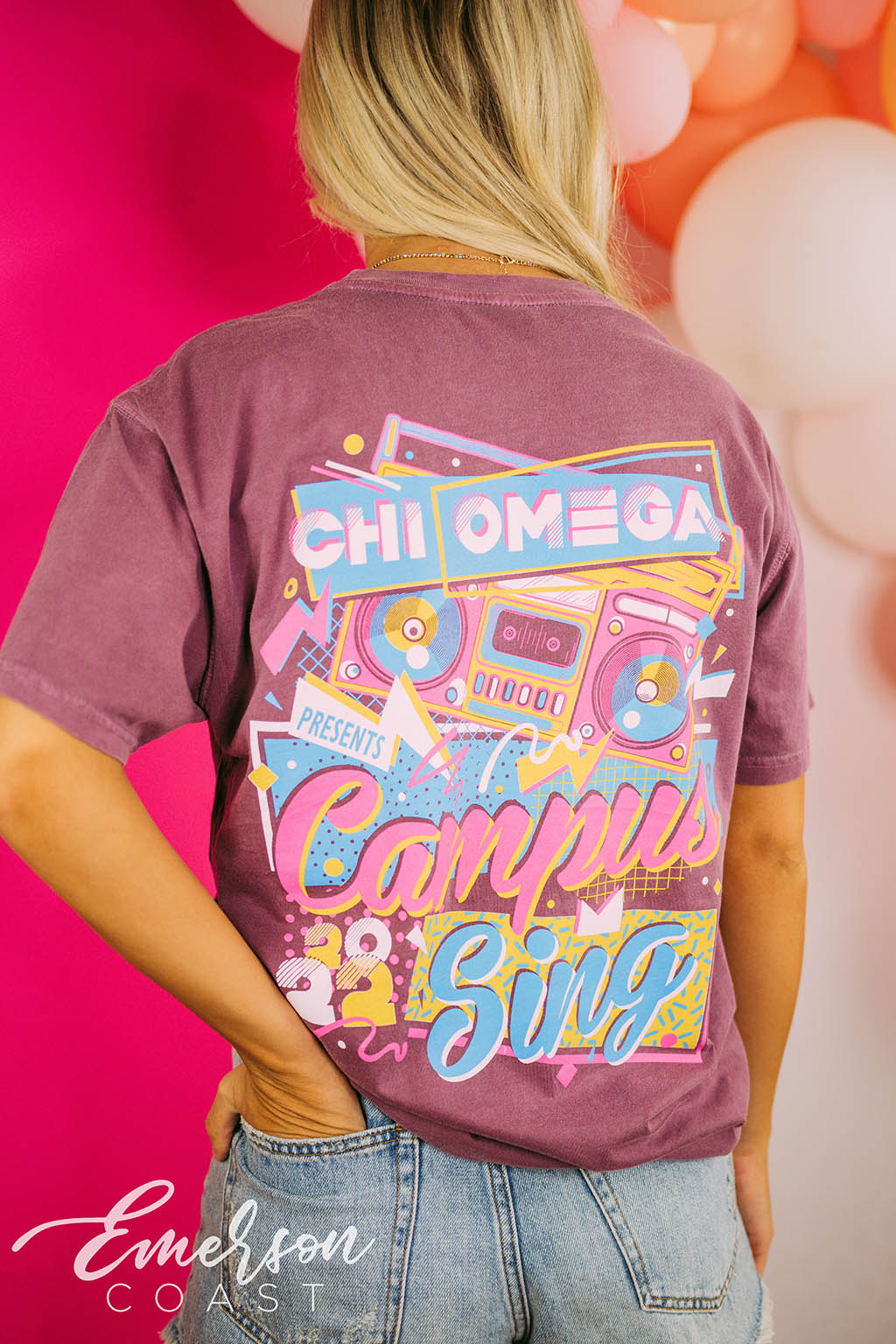 Chi Omega Campus Sing Tee