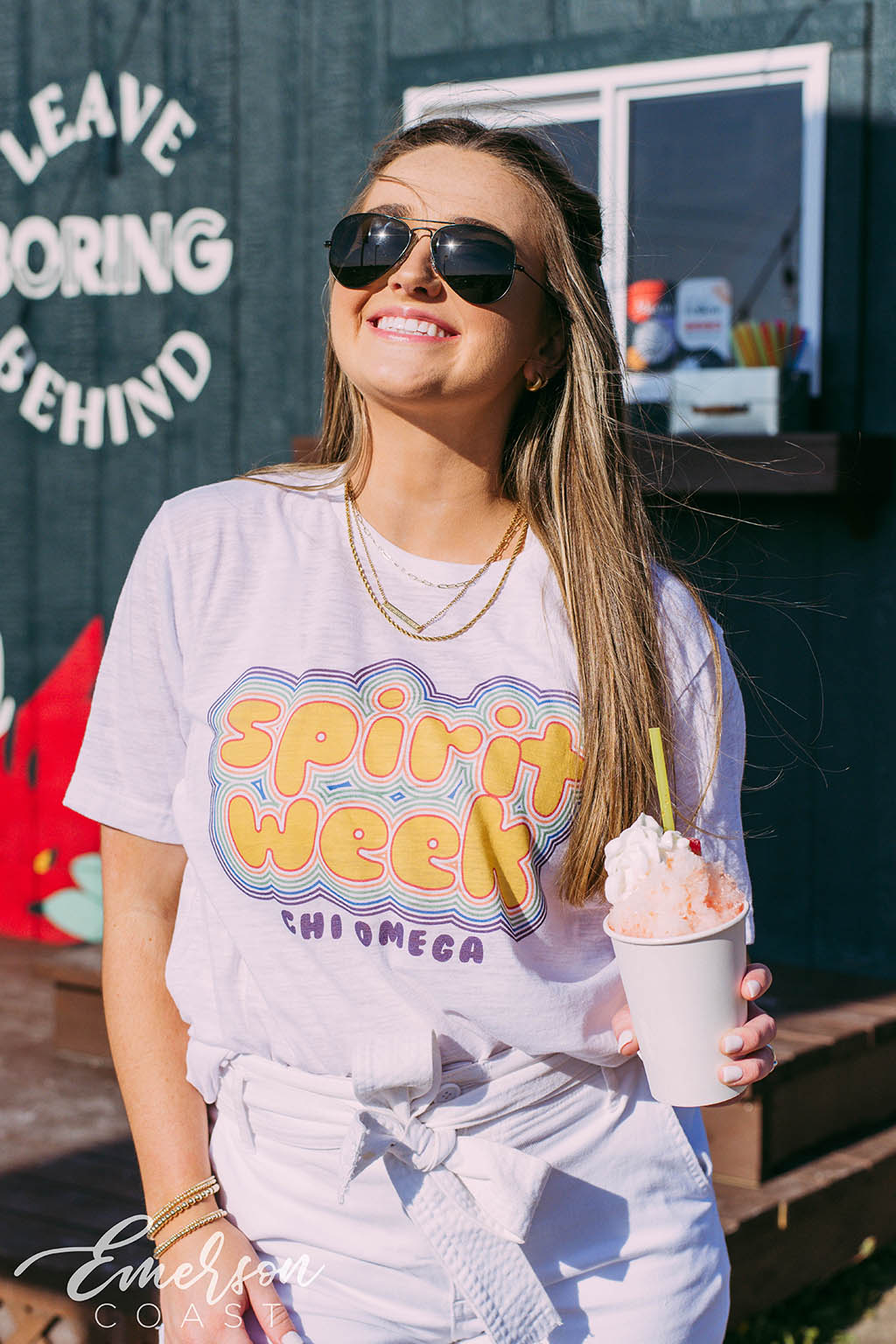 Chi Omega Spirit Week Slub Tee