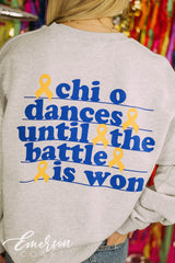 Chi Omega Philanthropy Dance Blue Crewneck