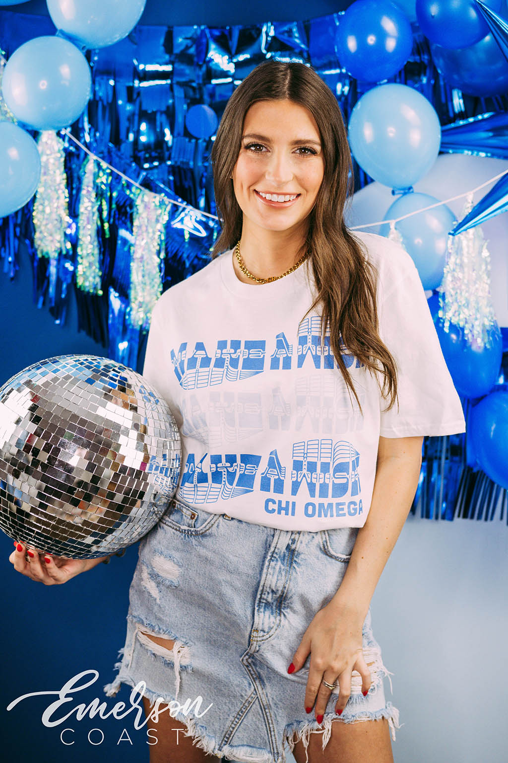 Chi Omega Philanthropy Make A Wish Tee