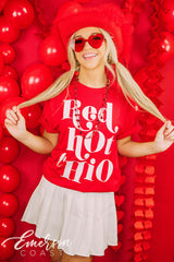 Chi Omega Bid Day Red Hot Chi O Tee