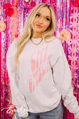 Chi Omega PR Simple Ash Crewneck