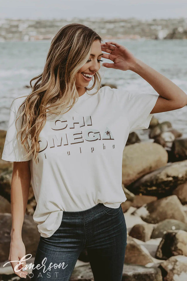 Chi Omega Ombre PR Tee