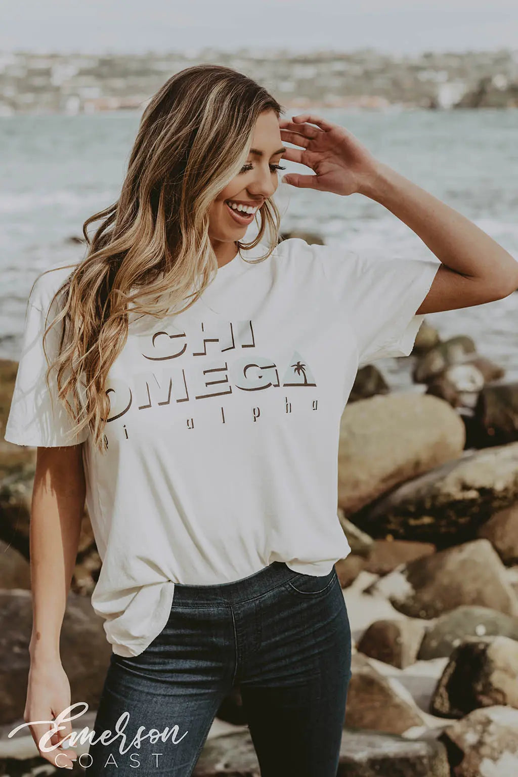 Chi Omega Ombre PR Tee