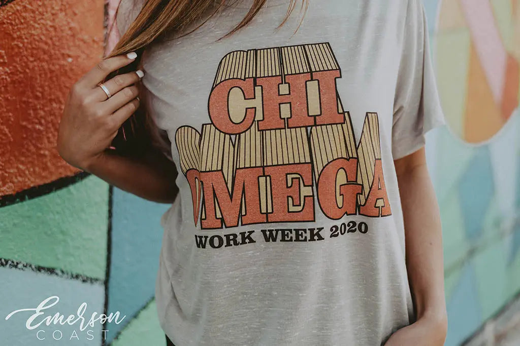 Chi Omega Work Week Tshirt