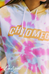 Chi Omega Retro Watercolor Hoodie