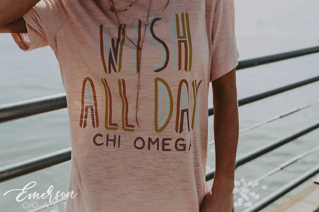 Chi Omega Wish All Day Tee