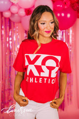 Chi O Red Athletics Tee