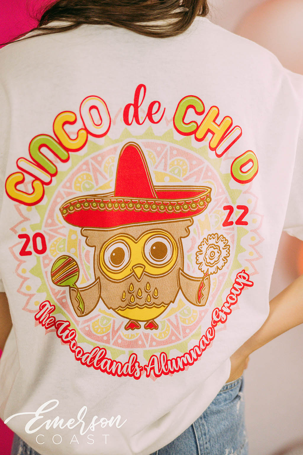 Chi Omega Cinco De Chi O Tee