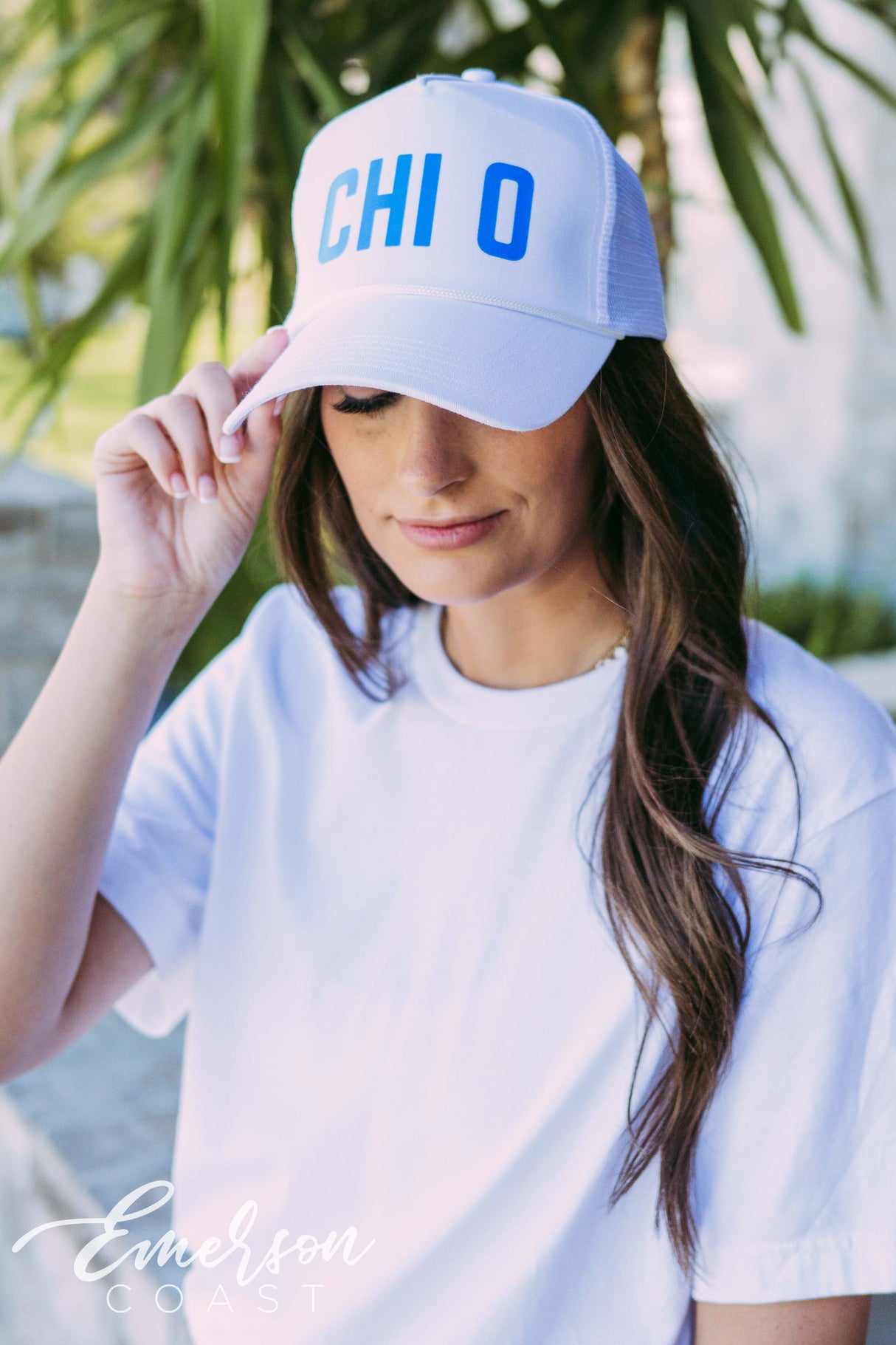 Chi Omega Vinyl PR Hat